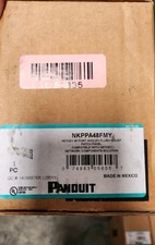 Panduit NKPPA48FMY NIB Netkey 48 Port Angled Flush Patch Panel