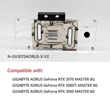 Granzon GPU Water Block For GIGABYTE GeForce AORUS RTX3070/RTX3060Ti MASTER 8G