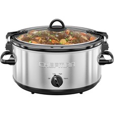 6 Quart Slow Cooker with Locking Lid, Ceramic...
