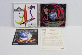 Nights into Dreams CIB Reg Card Flyer SEGA Saturn SS JP Japan Import US Seller