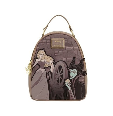 Disney Loungefly Mini Rucksack - Sleeping Beauty Spinning Wheel