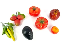 VTG Assorted Artificial Faux Fruit and Vegetables Decorative Plastic