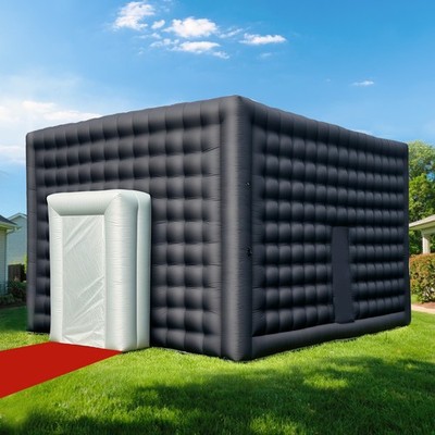 Wellcomer 20Ft Inflatable Outdoor Party Tent with Air Blower for Events - Black