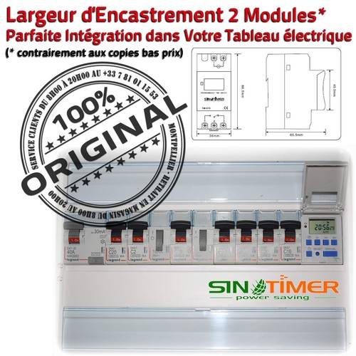 Minuteur Contacteur Programmations Journalières Fontaine Rail DIN 16A 4000W - Photo 5/7