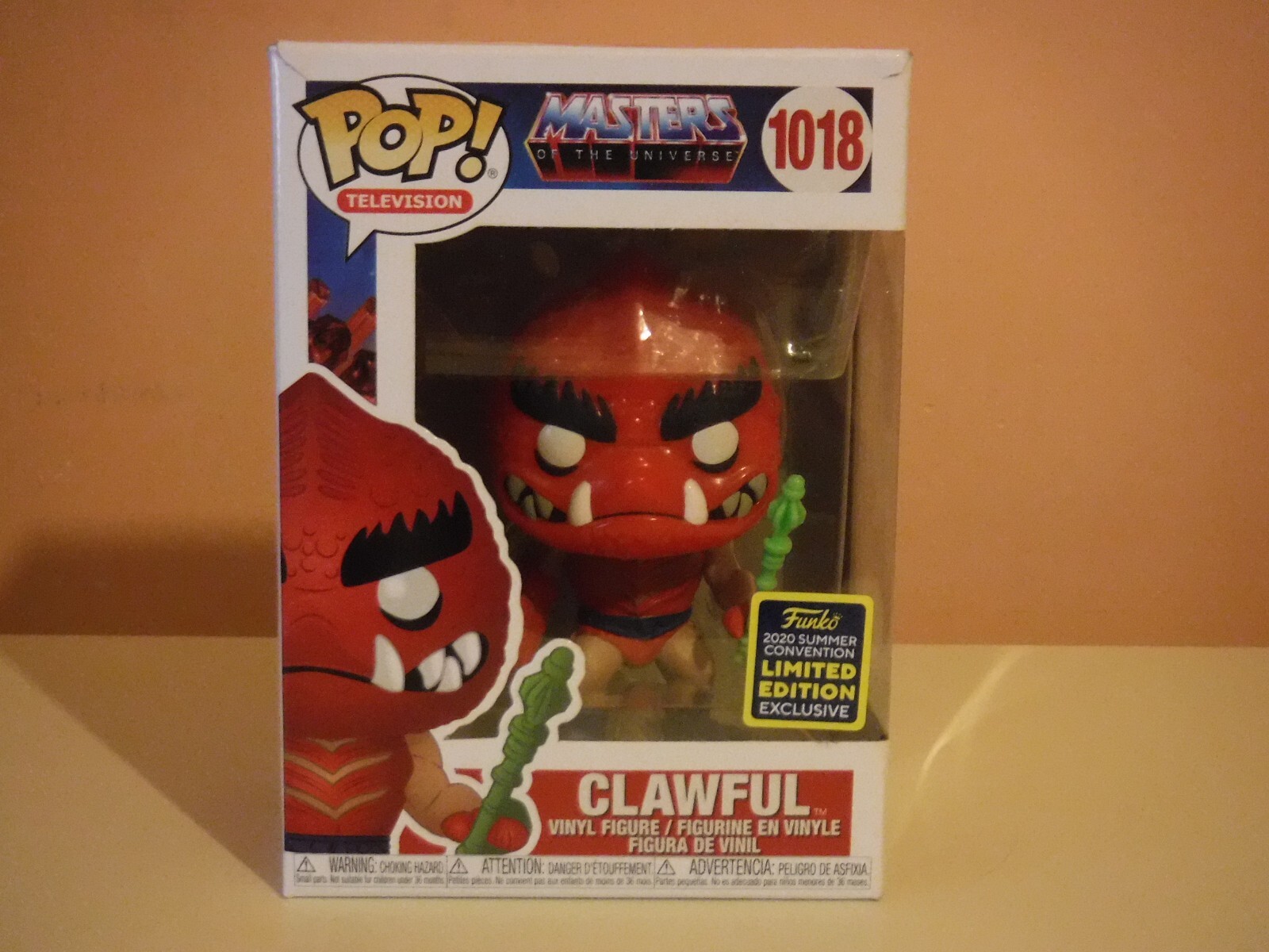 ¡Funko Pop! Masters Of The Universe - Sdcc 2020 Clawful #1018 *Daños En Caja*