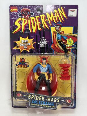 1996 Spider-Man DR STRANGE MYSTICAL MORPHING CAPE SPIDERMAN MARVEL Spider Wars