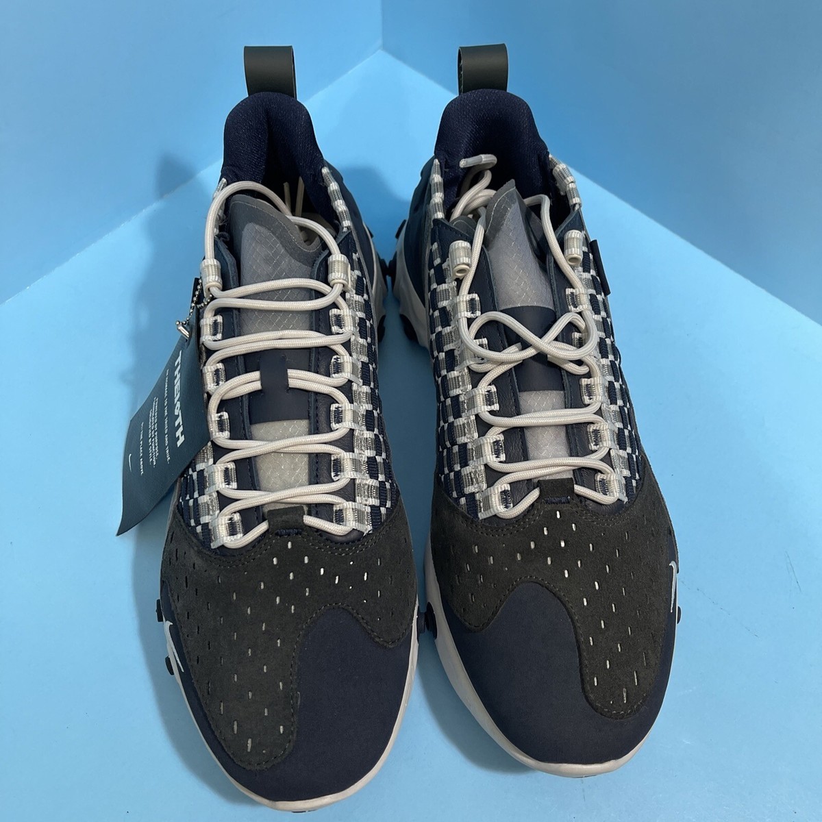 NIKE React Sertu Men Blue Gray Athletic Casual Sneakers Shoes-AT5301-005-Size 17 Nike React Sertu Vast Grey for Sale | Authenticity  main image 4