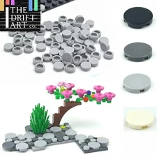 Round Flat Tile 1x1 2x2 14769 4150 for Lego MOC Building Blocks Brick Toy DIY