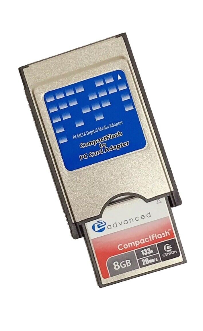 Centon 8GB CF Same day shipping + Compact Flash to PC Adapter for HON Kansas City Mall PCMCIA Card