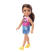 Image of Barbie Club Chelsea Pink Top Brown Hair Doll Toy New Kids Toy Mattel