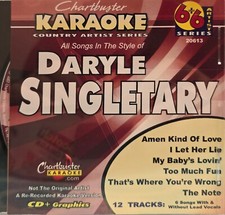 20613 DARYLE SINGLETARY     CHARTBUSTER KARAOKE CDG LOT VA