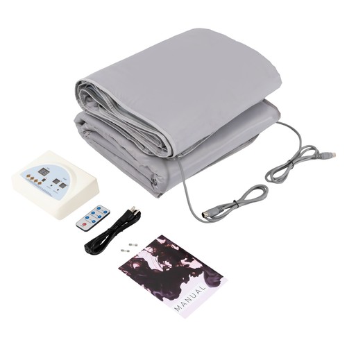 Far Infrared Sauna Blanket Heater Slimming Weight Loss Detox Spa 2 Zone Control
