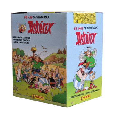 Panini Asterix 65 Jahre Abenteuer Sticker / 1x Display je 36x Stickertüten