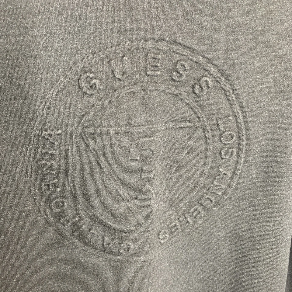 Guess Womens L Grey/Black Long Sleeve Sweatshirt - Image 2 of 4