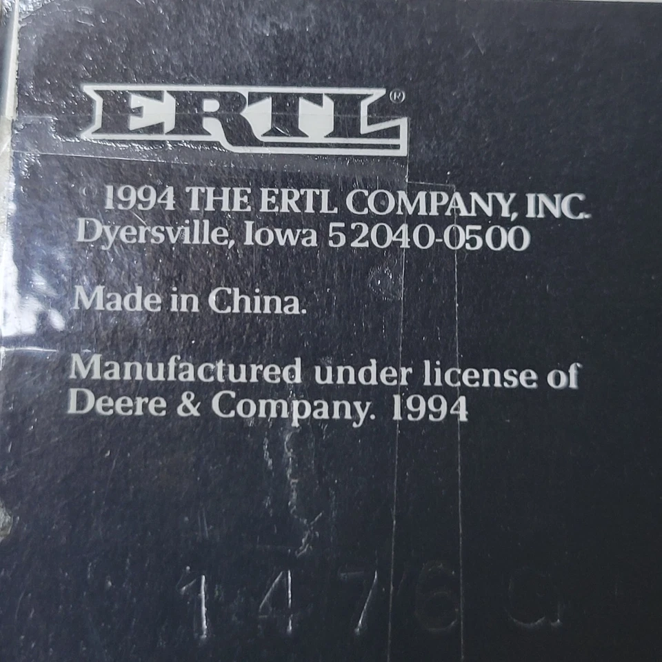 Vtg ertl 1994 John deere historical set 4pcs (NO model 80) (has JD 3010 instead) - Image 4 of 4