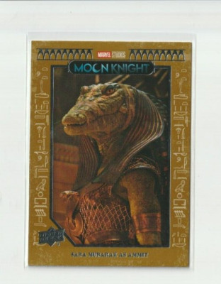 2023 Upper Deck Moon Knight Sand Parallel Trading Card #6 Saba Mubarak as Ammit