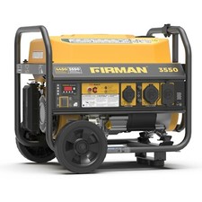 Firman 3550W Running / 4450W Peak Gasoline Powered Generator, Portable Generator
