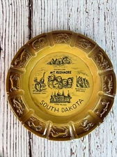 Vintage South Dakota Zodiac Decorative Ceramic AshtrayPlate 70’s Nice Clean 9.5”