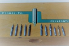 Schreibfeder von Brause & Co aus Iserlohn /   "Rustica 6 " linksgeschrägt