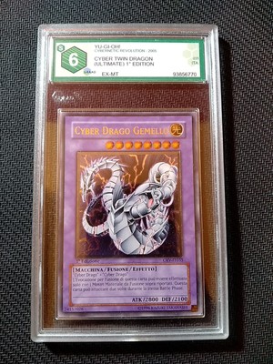 Cyber Twin Dragon Italian Ultimate Rare 1st Edition CRV-IT035 1st Yu-Gi-Oh 