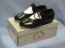 Star Tone TAP SHOES  Black Patent Mary Jane  Child Size 9.5M