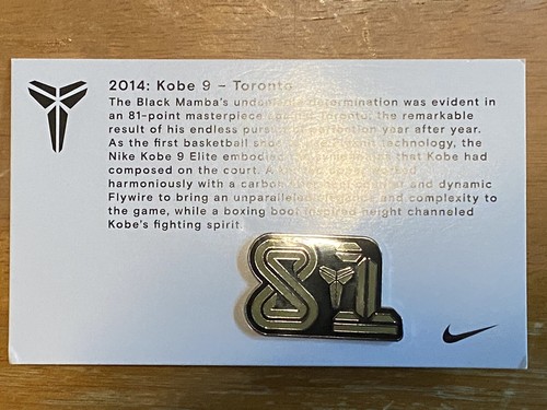 Nike Kobe 9 Toronto FTB Black 2016 Pin - Picture 3 of 3