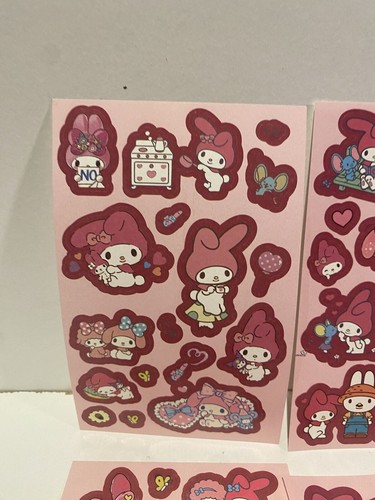 10 Pcs Sanrio My Melody Pens 20 Sheets Of My Melody Stickers & Badge Gift J2 - Bild 14 von 17