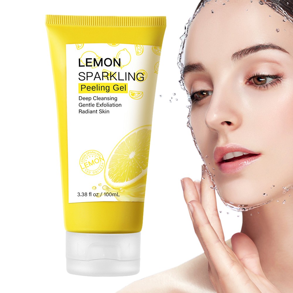 Lemon Peeling Gel 80g Cleansing Scrub for Face Skin Tightening, Moisturizing