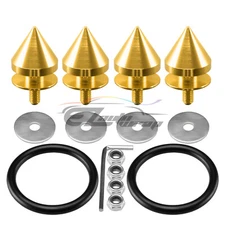 Gold Spike Quick Release Fasteners For Car Bumpers Trunk Fender Hatch Lids Kit