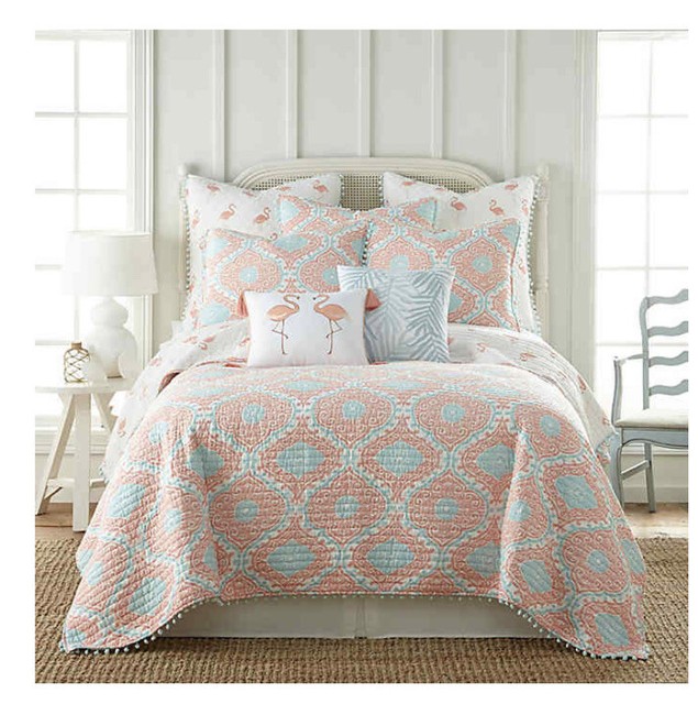 Levtex Home Luxury Quilt King Size NEW 100 Cotton Washable Reversible