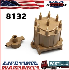 Ignition Distributor Cap and Rotor Kit HEI Tan 8132 for 1987-1995 Chevy GMC V8