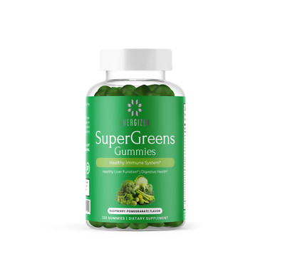 Supergreens Gummies Vegan, Non-Gmo and Gluten Free Supplement 120 count EXP 7/26