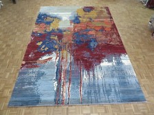10 x 14 Hand Knotted Modern Abstract Multi Colored Oriental Rug G7985