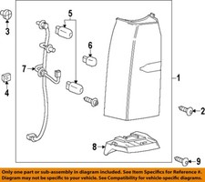 GM OEM 15-20 Suburban Rear Lamps Combination Lamps-Bracket 23106747