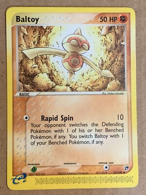 Pokemon Card Ex Sandstorm Baltoy 32/100 E-Series