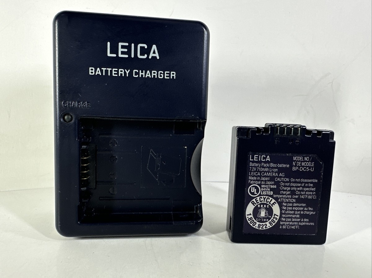 Leica BC-DC5-U Charger & BP-DC5-4 Battery Authentic For V LUX 1