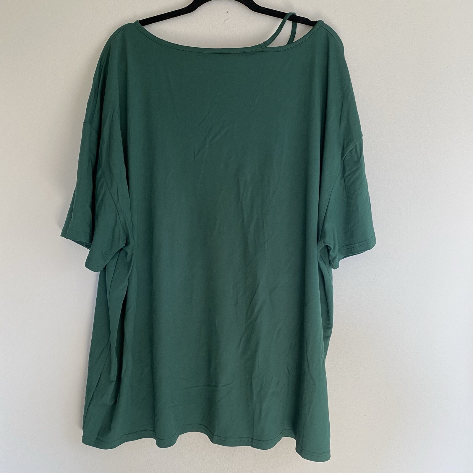 Shein Green Plus Drop Shoulder Solid T-Shirt - image 8
