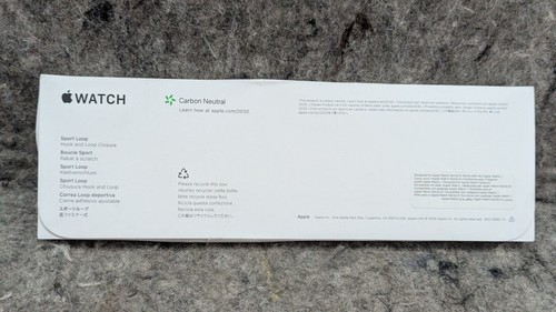 Genuine Apple Watch Sport loop (45mm) Midnight (Fits130–180mm wrists ) Series 9 - Zdjęcie 7 z 10