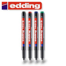 Edding 140 S Faserstift schwarz blau rot perm...