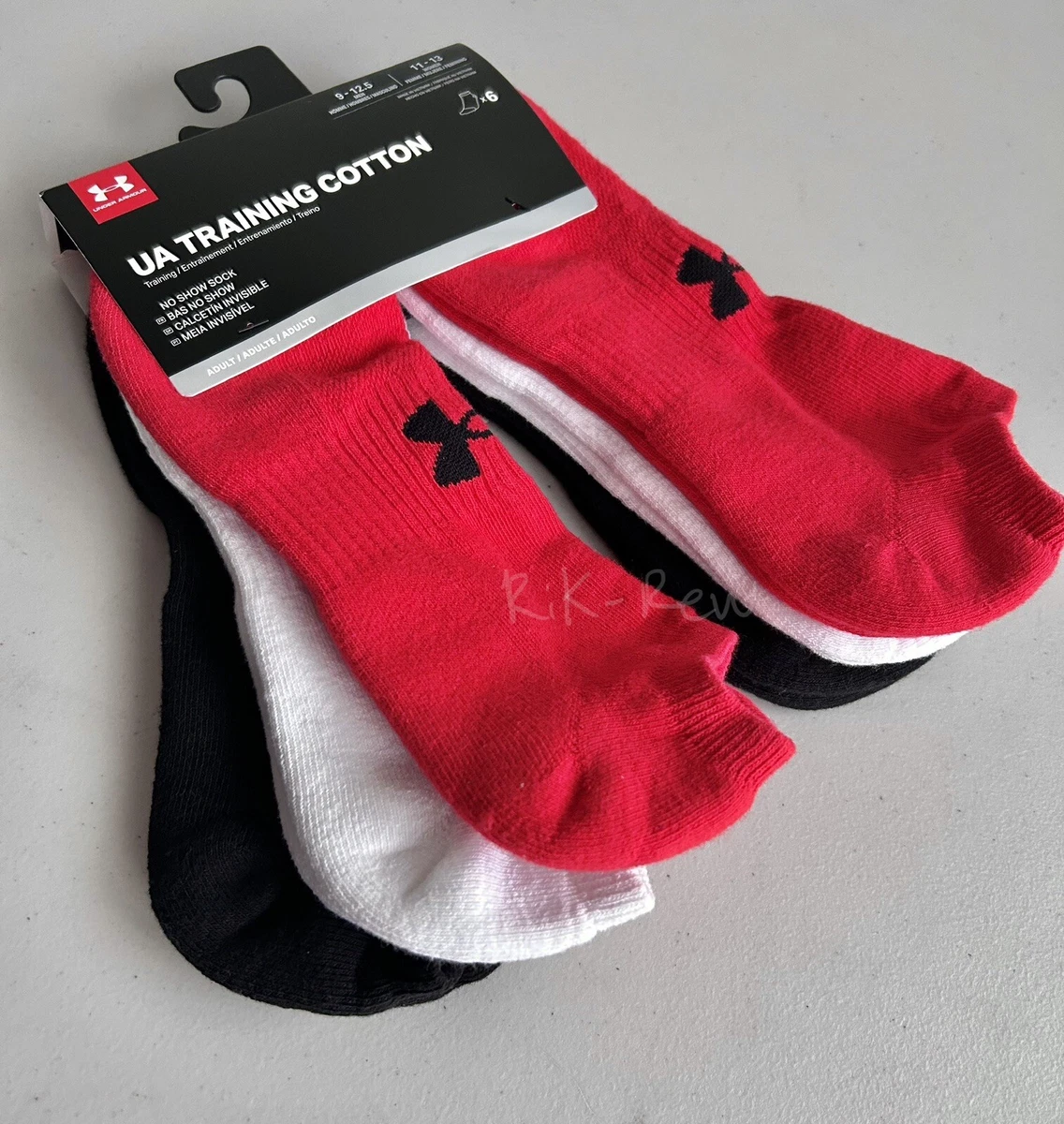 Red Carded Cotton Lightning Bolt Sock