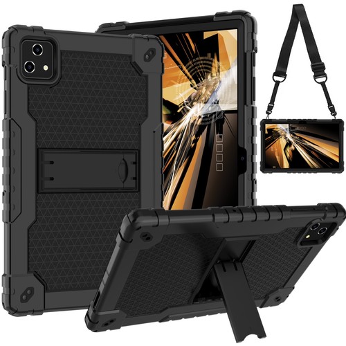 For T-Mobile Revvl Tab 5G Heavy Duty Case Built Strap Kickstand,Screen Protector - Picture 3 of 45
