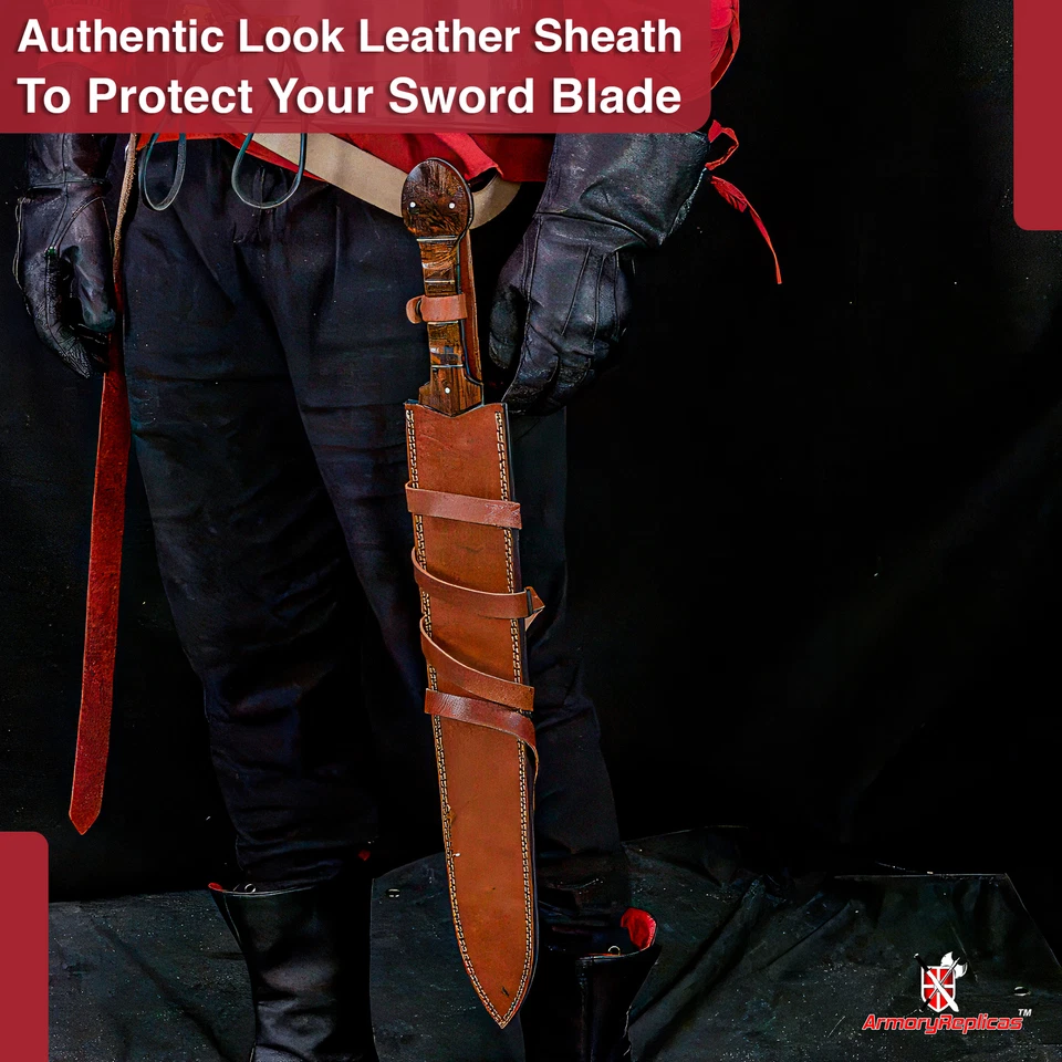 Réplica medieval de espada Xiphos de acero del Imperio Griego Damasco Foto 4 de 4