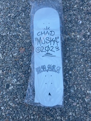 Chad Muska Skateboard Deck Tattoo Dipped Signed autograph 8.25 RARE Shortys LE
