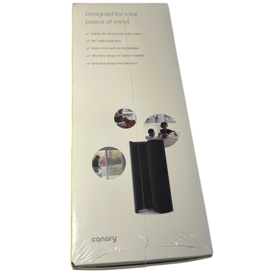 Canary View Indoor 1080p Wi-Fi Home Security Camera - Black - NEW SEALED  - Image 4 of 4