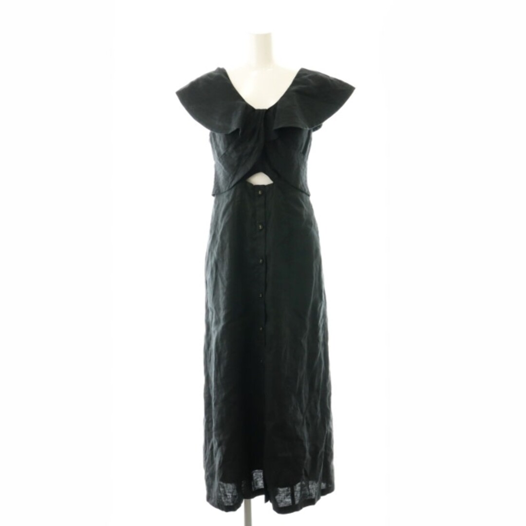 ESTELLA.K Coco Dress Long Sleeveless Linen F Black HK Used  