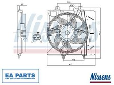 Fan, radiator for CITROËN DS OPEL NISSENS 85991