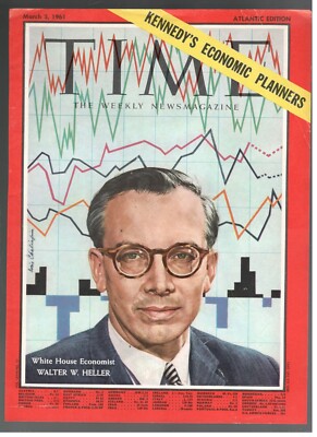WALTER W. HELLER ECONOMIST WHITE HOUSE TIME 1961 Original 1 Page Cover Only