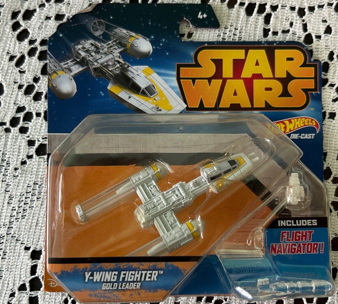 Star Wars Hot Wheels Y-Wing Fighter Yellow Leader LucasFilm Star Wars Hot Wheels Y-Wing Fighter Yellow Leader LucasFilm