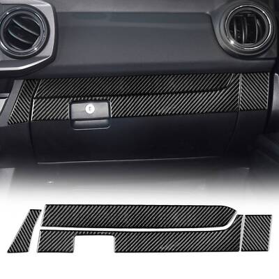 Carbon Fiber Co-Pilot Central Control Panel Fit For Toyota Tacuma 15-20 LHD 4*