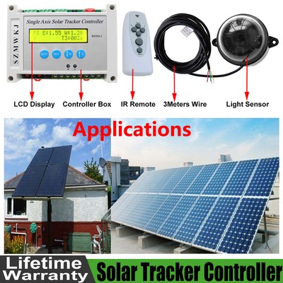 12V/24V Automatic Tracking Single Axis Solar Panel Track Tracker LCD Controller